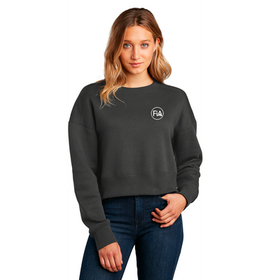 FiA District Women’s Perfect Weight Fleece Cropped Crew - Made to Order