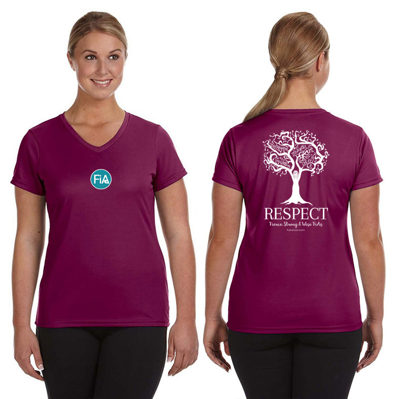 FiA Respect Augusta Ladies 100% Poly Wicking Shirt Pre-Order