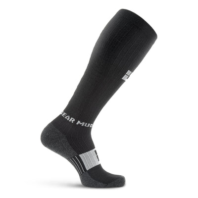 MudGear Tall Compression Merino Wool Socks - Black/Gray (1 Pair)