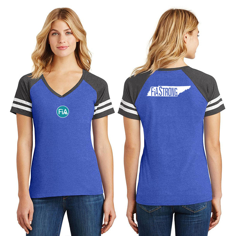 FiA Strong - TN District Women’s Game V-Neck Tee Pre-Order
