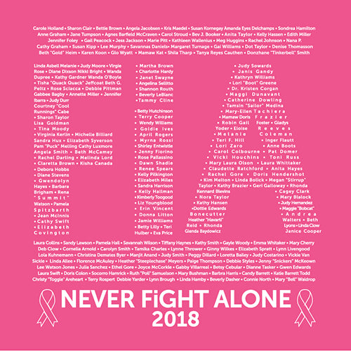 FiA Ribbon - Never Alone 2018: Port & Co. Cotton Tank Top Pre-Order