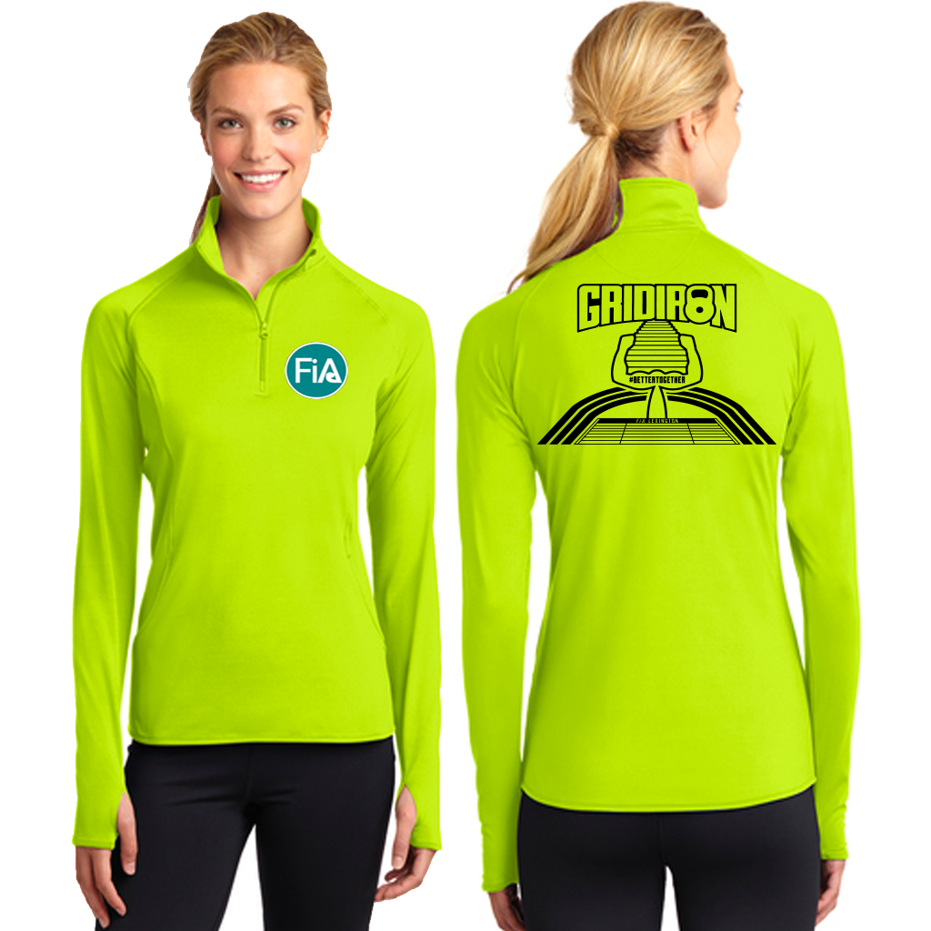 FiA Gridiron Sport-Tek Ladies Sport-Wick Stretch 1/2-Zip Pullover Pre-Order