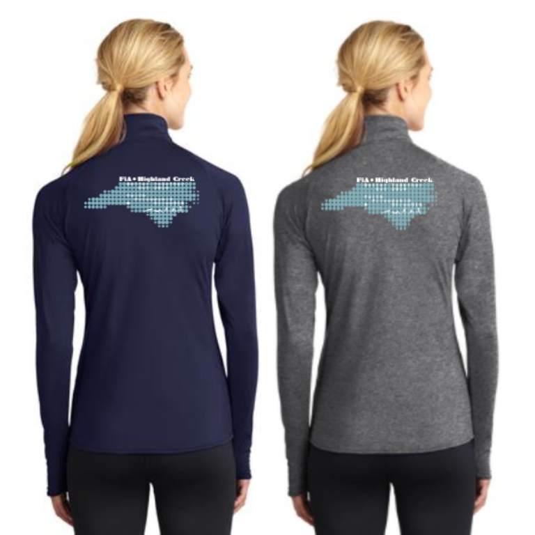 FiA Highland Creek Sport-Tek Ladies Sport-Wick Stretch 1/2-Zip Pullover Pre-Order