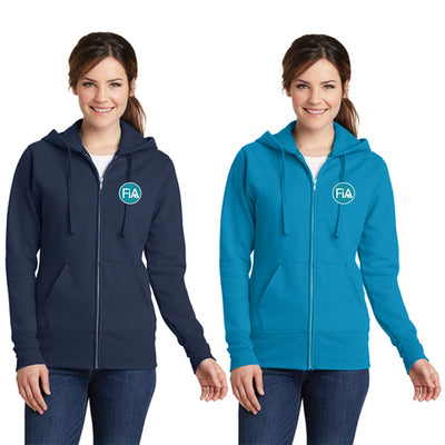 FiA - TN: Johnson City Port & Company Ladies Core Fleece Full-Zip Hooded Sweatshirt Pre-Order