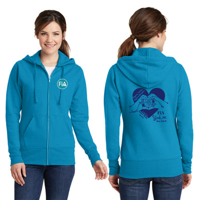 FiA SC York Port & Company Ladies Core Fleece Full-Zip Hooded Sweatshirt Pre-Order