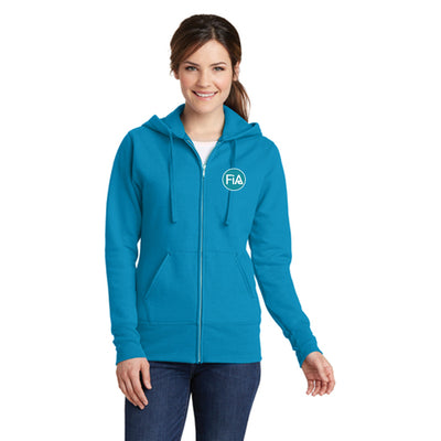 FiA - TN: Johnson City Port & Company Ladies Core Fleece Full-Zip Hooded Sweatshirt Pre-Order