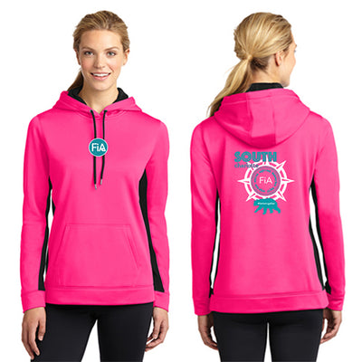 FiA South Charlotte Sport-Tek Ladies Sport-Wick Fleece Colorblock Hooded Pullover Pre-Order