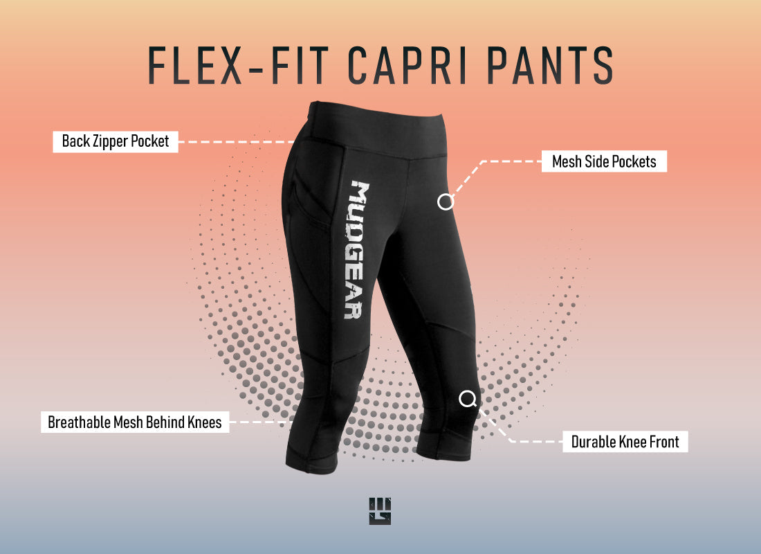 Women's Flex-Fit Compression Capri Leggings