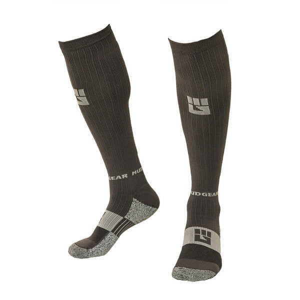MudGear Compression Obstacle Race Socks (Gray/Gray)