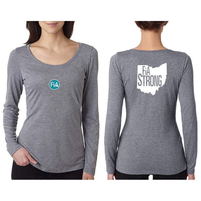 FiA Strong - OH Next Level Ladies Triblend LongSleeve Scoop Tee Pre-Order