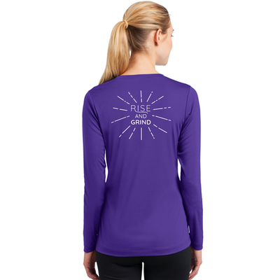FiA Rise and Grind Sport-Tek Ladies Long Sleeve PosiCharge Competitor V-Neck Tee Pre-Order