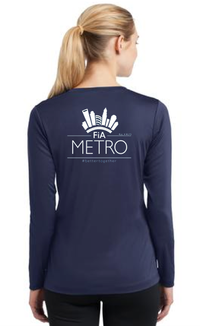 FiA Metro Sport-Tek Women's Long Sleeve V-Neck Tee Pre-Order