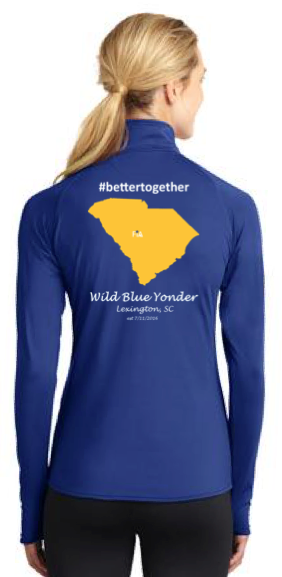 FiA Wild Blue Yonder Sport-Tek Ladies Sport-Wick Stretch 1/2-Zip Pullover Pre-Order