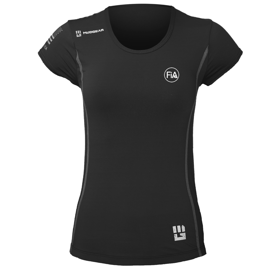 FiA MudGear Women's Performance Short Sleeve (Black) - Made to Order