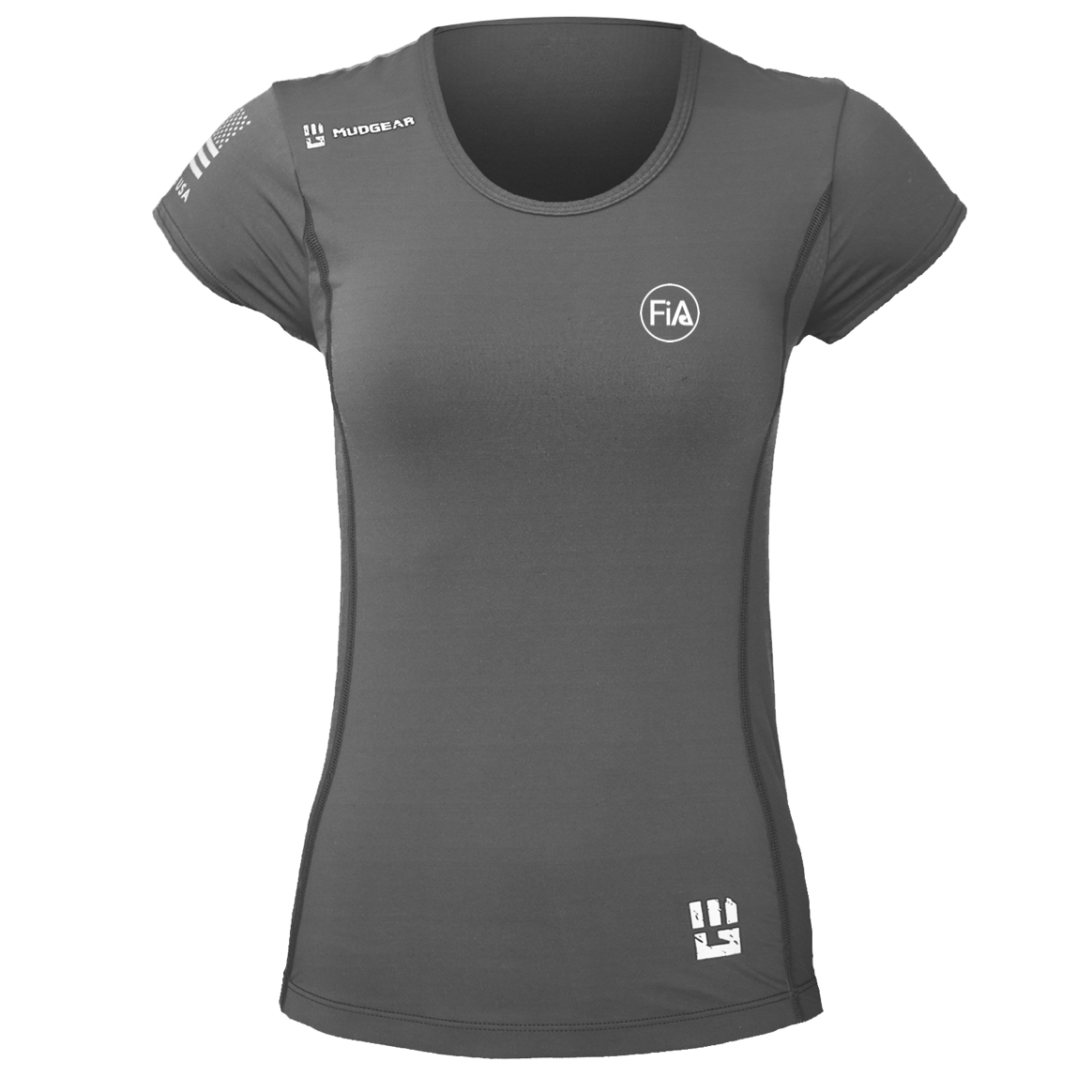 FiA MudGear Women's Performance Short Sleeve (Steel Gray) - Made to Order