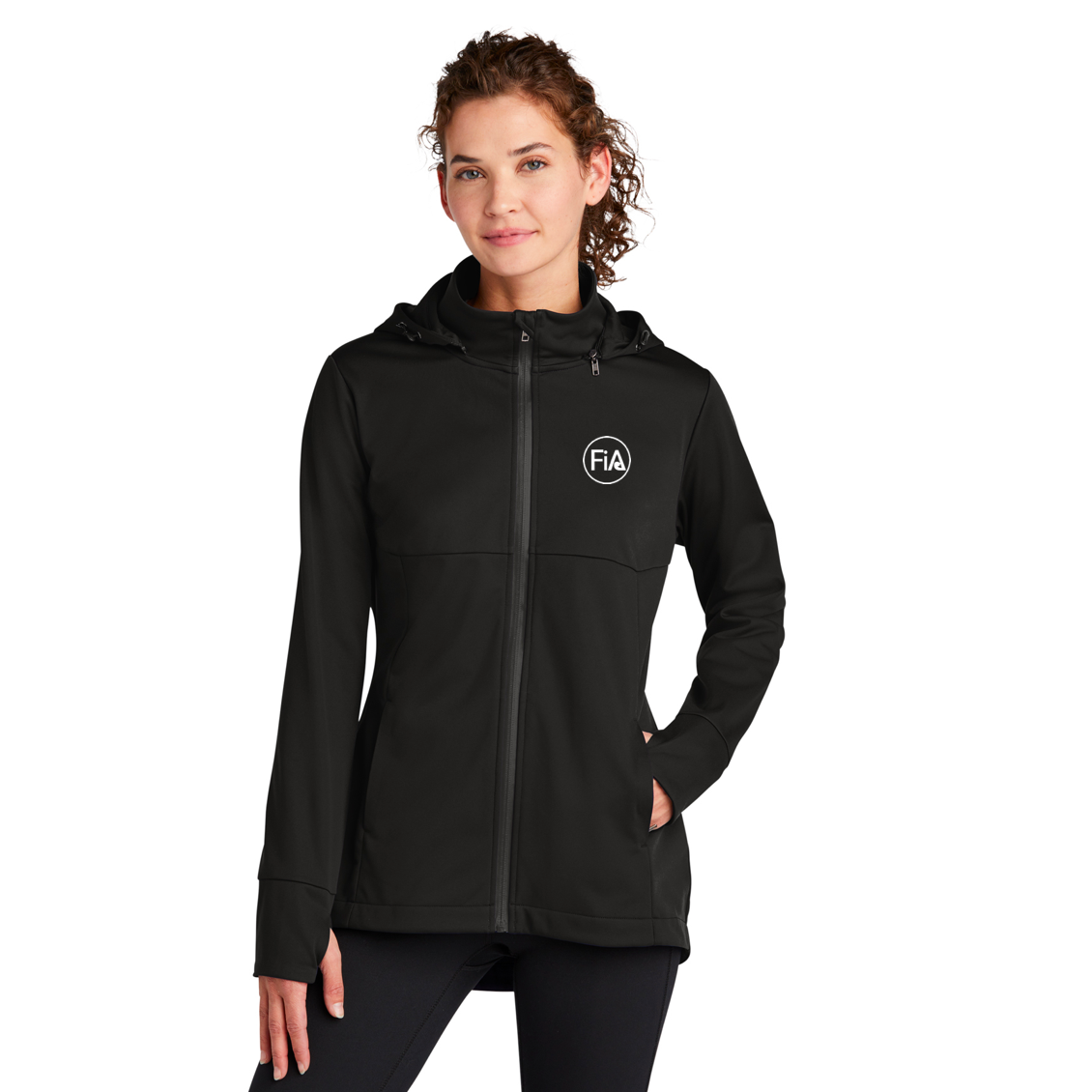 FiA Sport-Tek Ladies Hooded Soft Shell Jacket - Made to Order