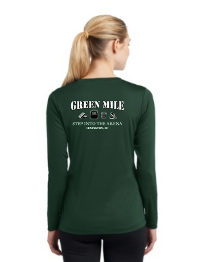 FiA Green Mile Sport-Tek Ladies Long Sleeve Competitor V-Neck Tee Pre-Order