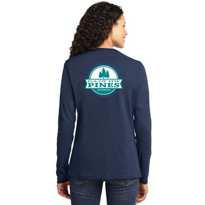 FiA of the Pines Port & Company Ladies Long Sleeve Cotton Tee Pre-Order