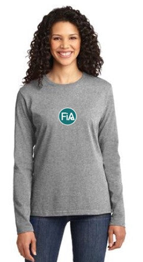 FiA Florence Port & Company Ladies Long Sleeve Cotton Tee Pre-Order