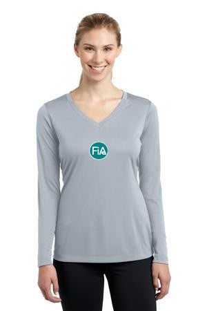 FiA Florence Sport-Tek Women's Long Sleeve V-Neck Tee Pre-Order