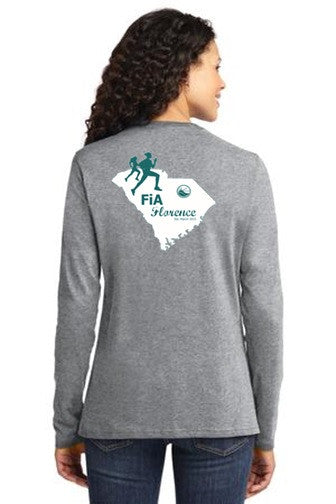 FiA Florence Port & Company Ladies Long Sleeve Cotton Tee Pre-Order