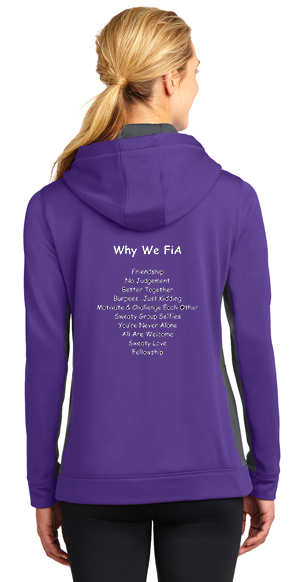 FiA Goose Creek: Why We FiA - Sport-Tek Ladies Sport-Wick Fleece Colorblock Hooded Pullover Pre-Order