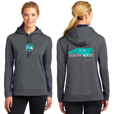 FiA South Wake Sport-Tek Ladies Sport-Wick Fleece Colorblock Hooded Pullover Pre-Order